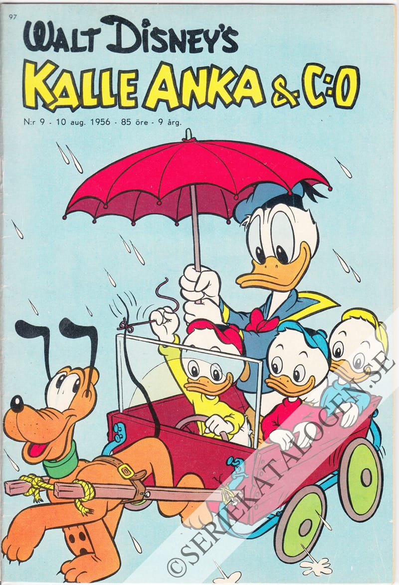 Framsida på Kalle Anka & C:o #9 (1956)