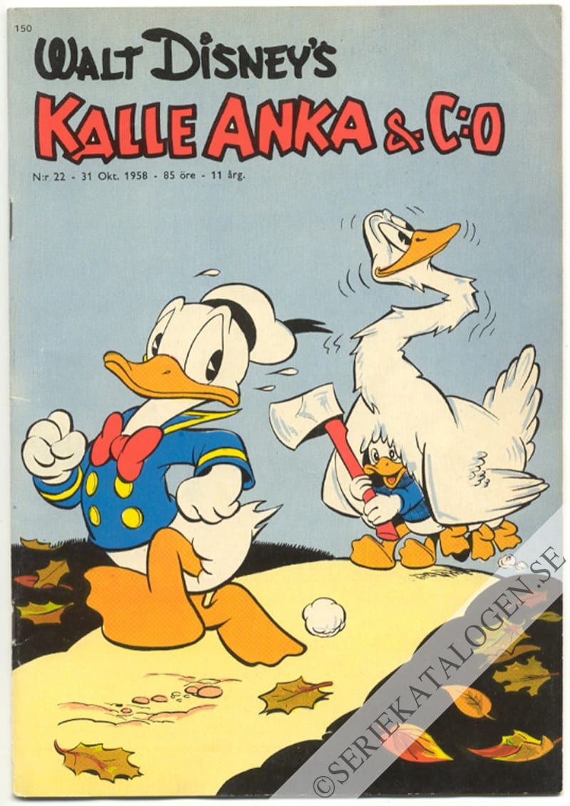 Framsida på Kalle Anka & C:o #22 (1958)