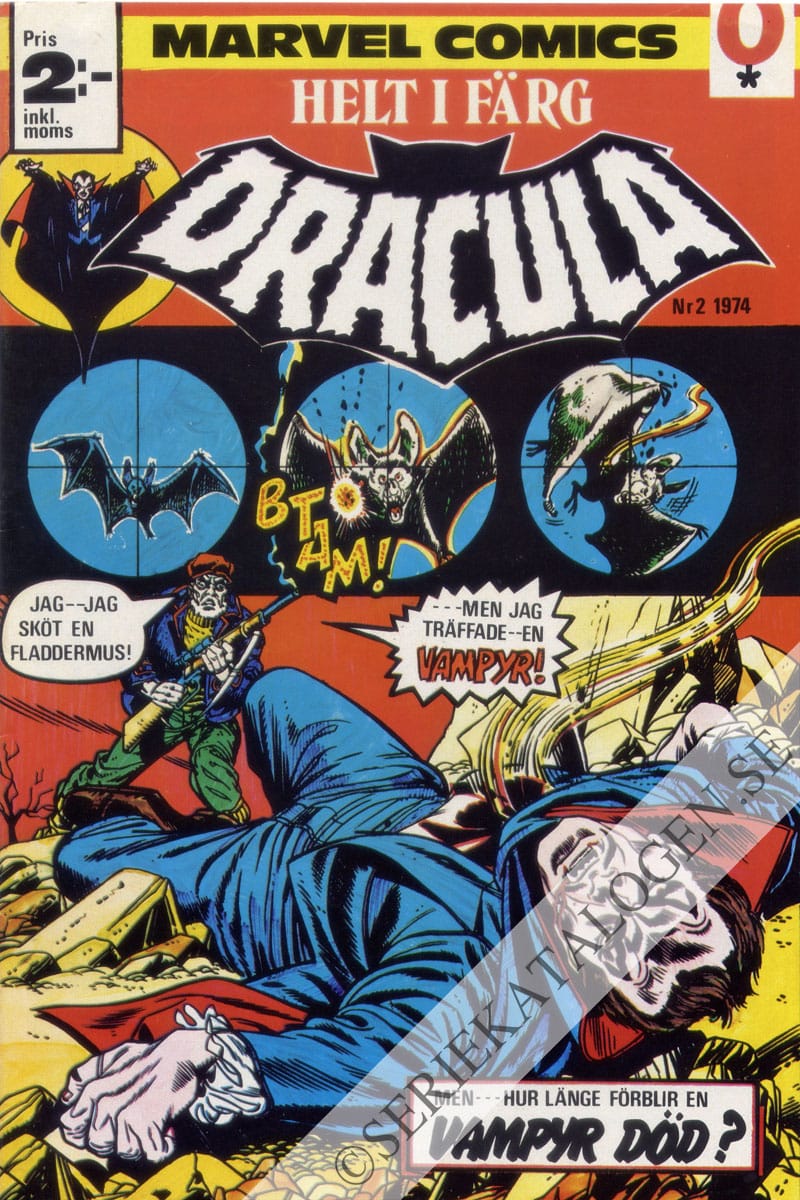 Framsida på Dracula #2 (1974)
