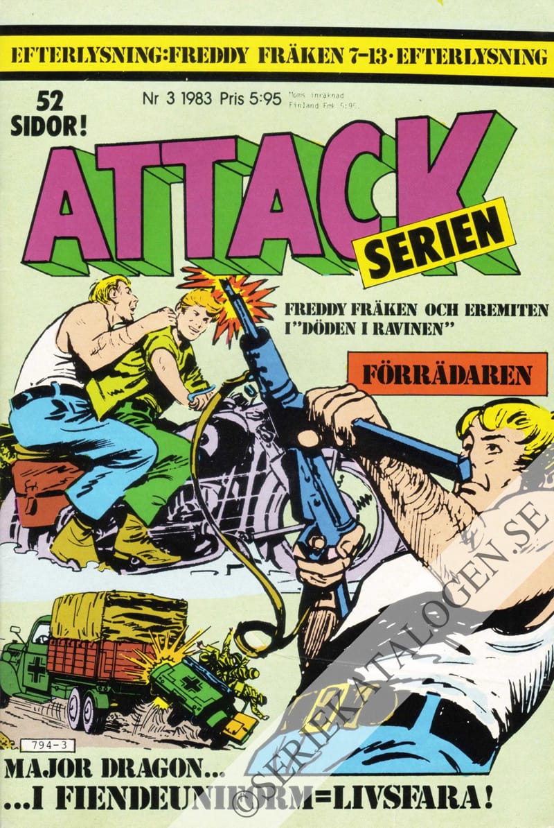 Framsida på Attackserien #3 (1983)