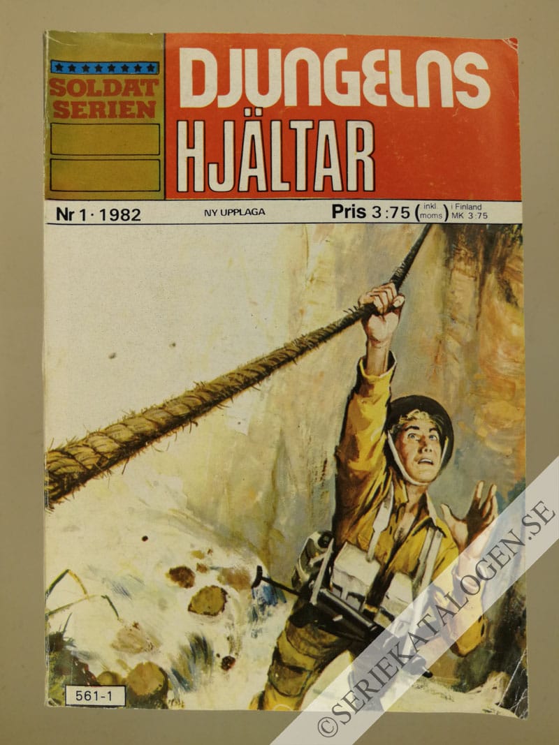 Framsida på Soldatserien #1 - Djungelns hjältar (1982)