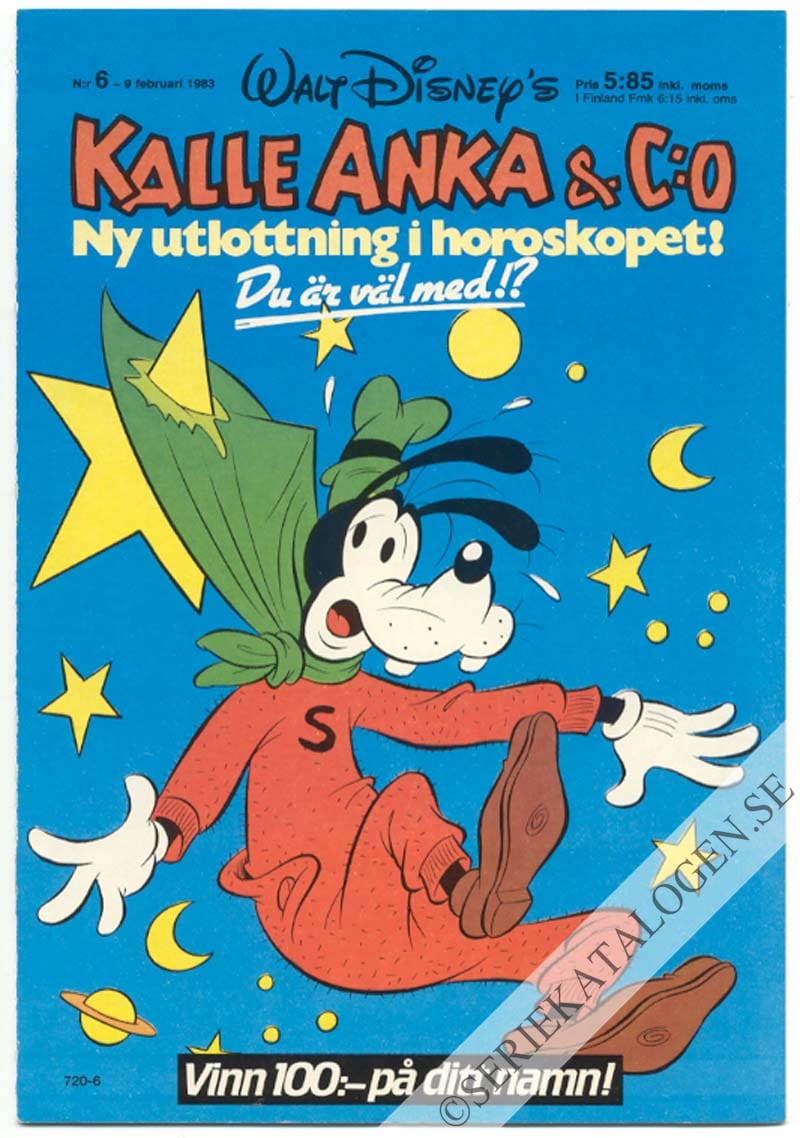Framsida på Kalle Anka & C:o #6 (1983)