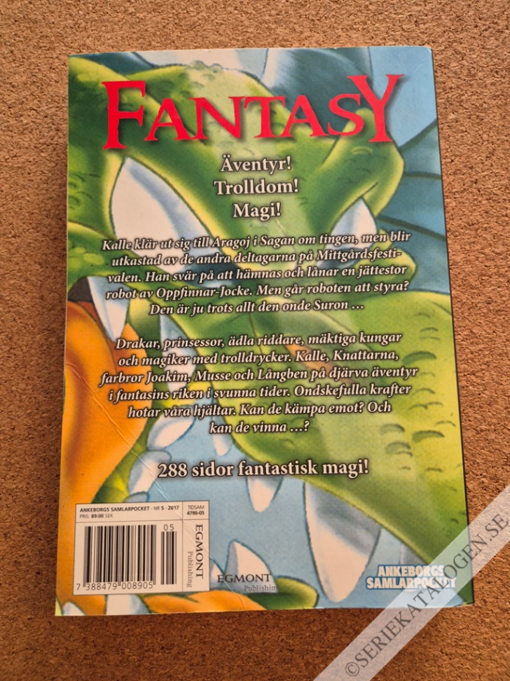Baksida på Kalle Anka Fantasy 3 - Hämndens riddare (2017)