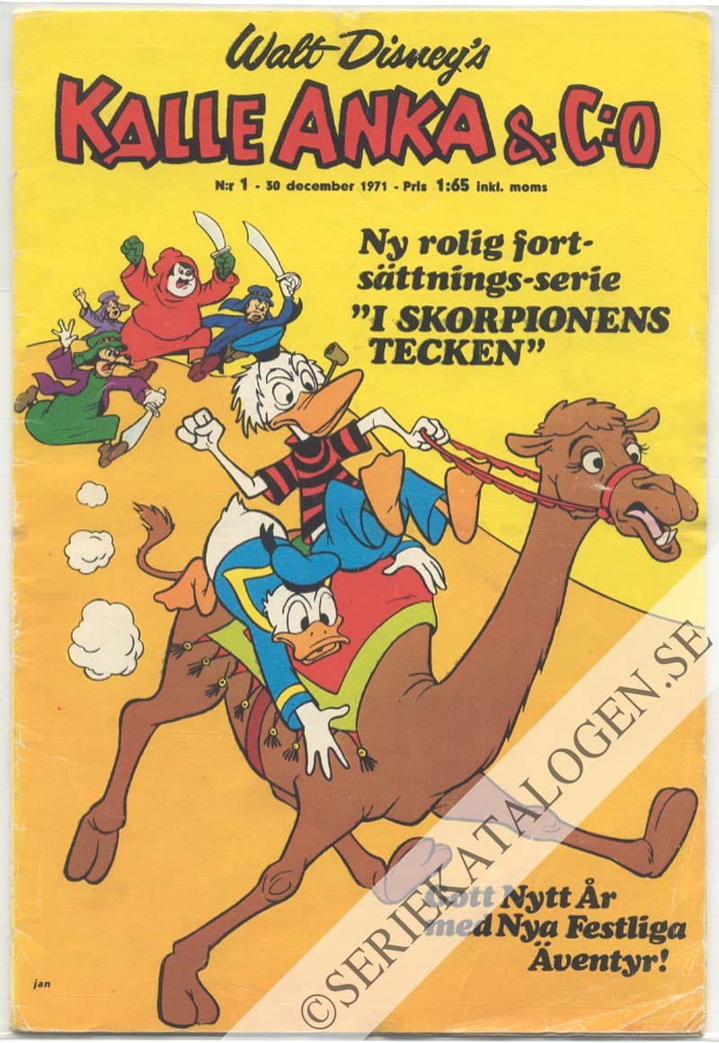 Framsida på Kalle Anka & C:o #1 (1972)