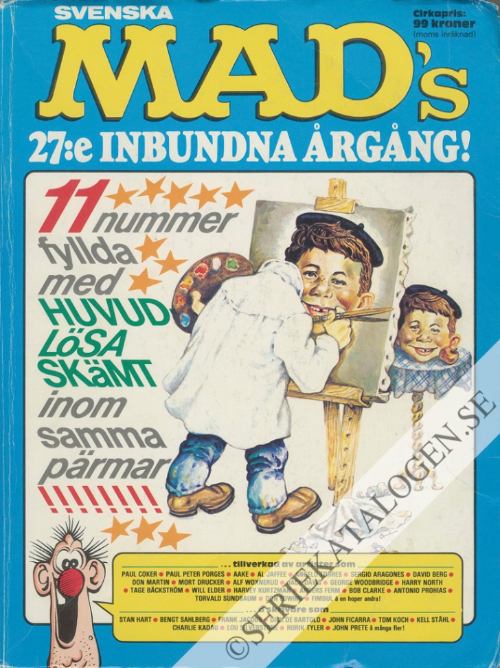 Framsida på Svenska MAD inbundna årgångar #1986 (1987)