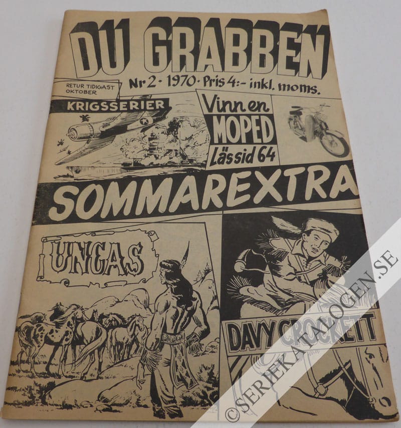 Framsida på Du grabben #2 (1970)