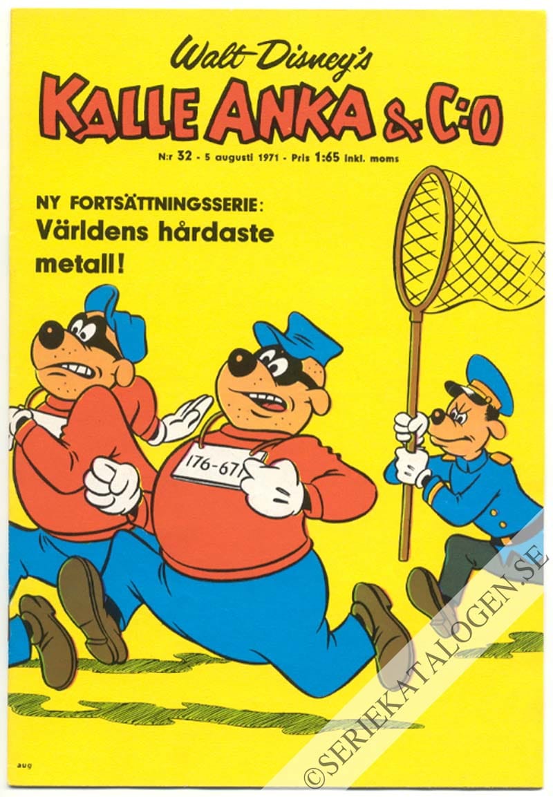Framsida på Kalle Anka & C:o #32 (1971)