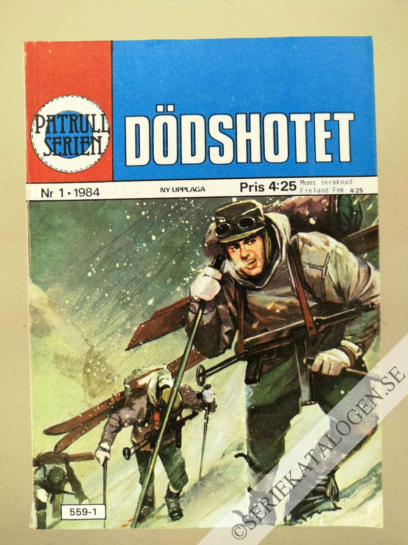 Framsida på Patrullserien #1 - Dödshotet (1984)