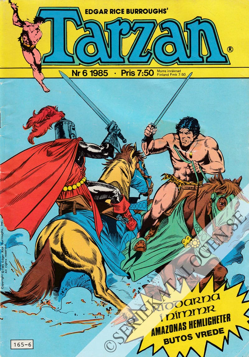Framsida på Tarzan #6 (1985)