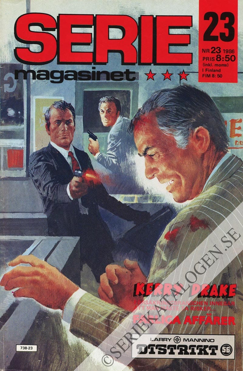 Framsida på Seriemagasinet #23 (1986)