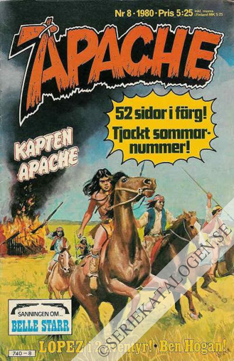 Framsida på Apache #8 (1980)