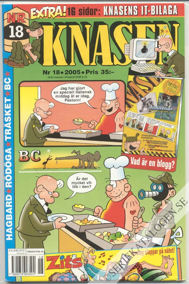 Framsida på Knasen #18 (2005)