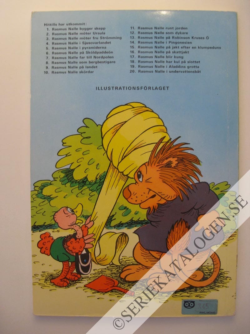 Baksida på Rasmus Nalle blir kung (1969)