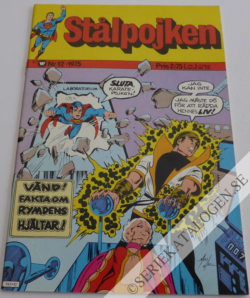 Framsida på Stålpojken #12 (1975)