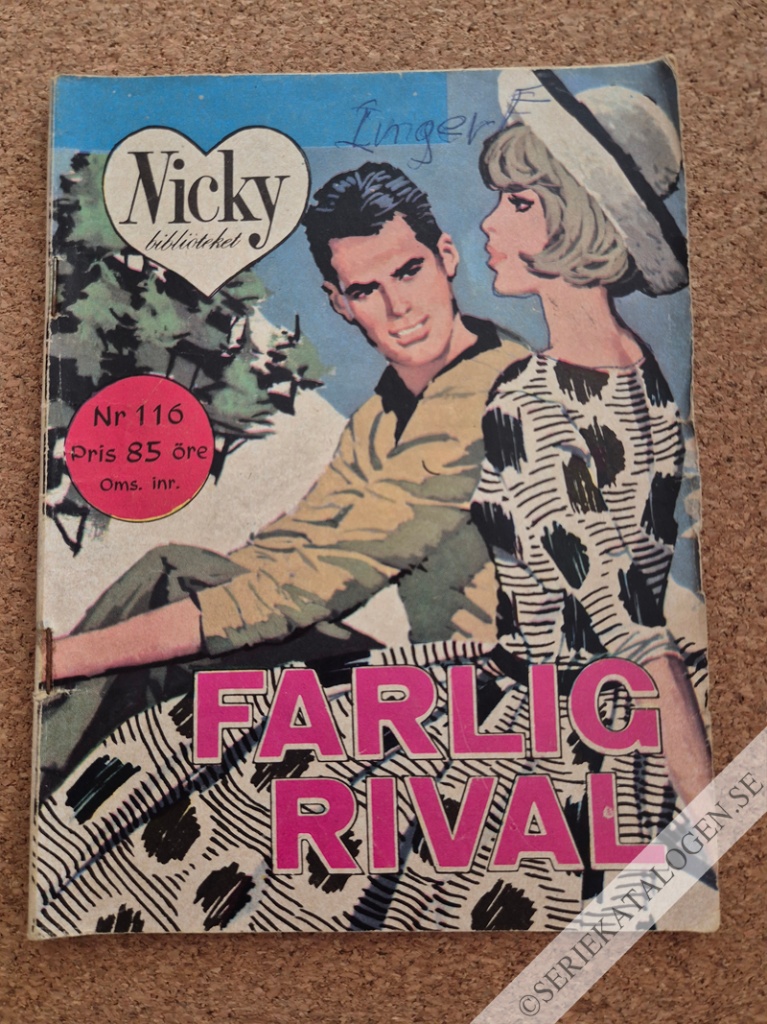 Framsida på Farlig rival (1963)