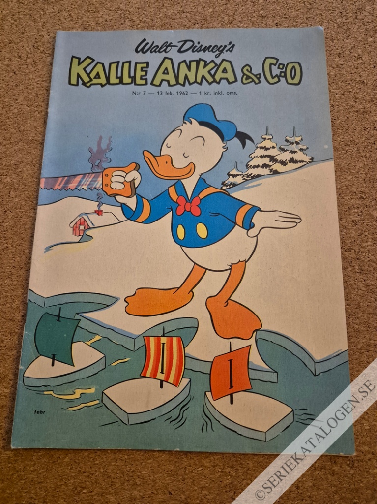 Framsida på Kalle Anka & C:o #7 (1962)