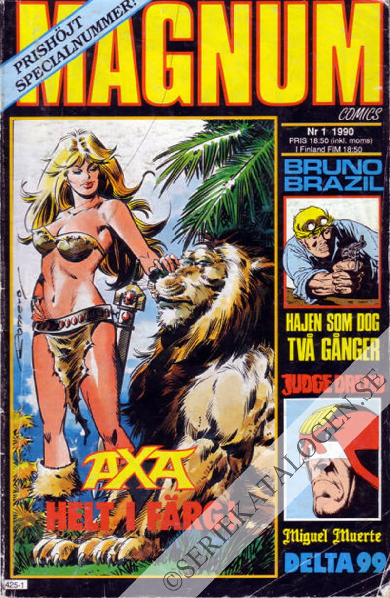 Framsida på Magnum comics #1 (1990)