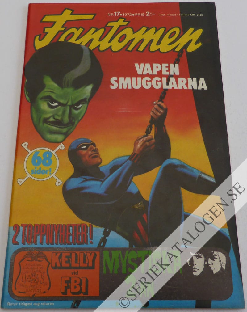 Framsida på Fantomen #17 (1972)
