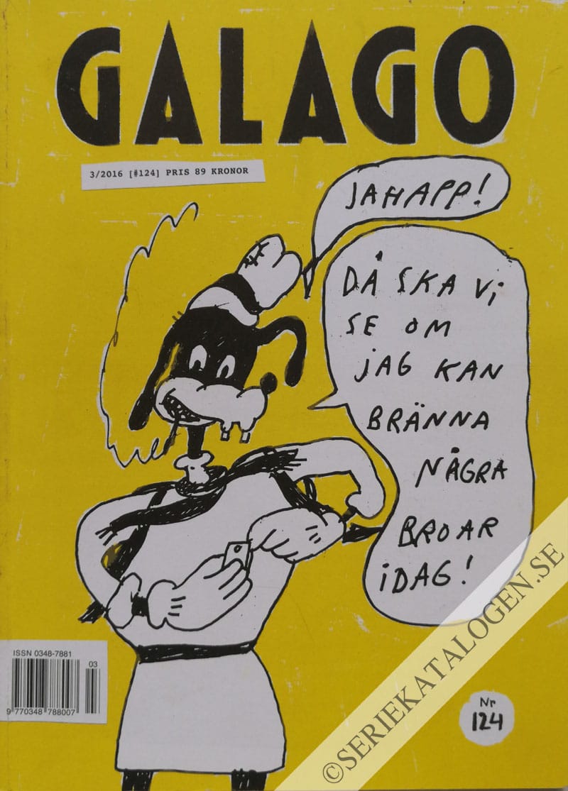 Framsida på Galago #3 (2016)