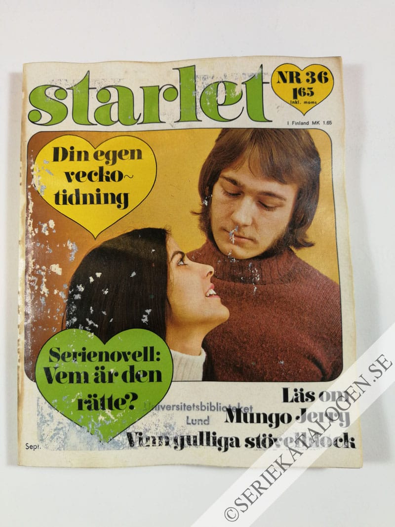 Framsida på Starlet #36 (1971)