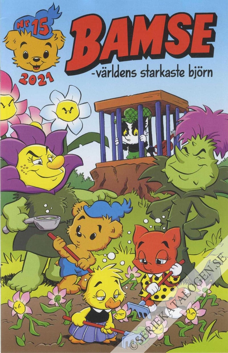 Framsida på Bamse #15 (2021)