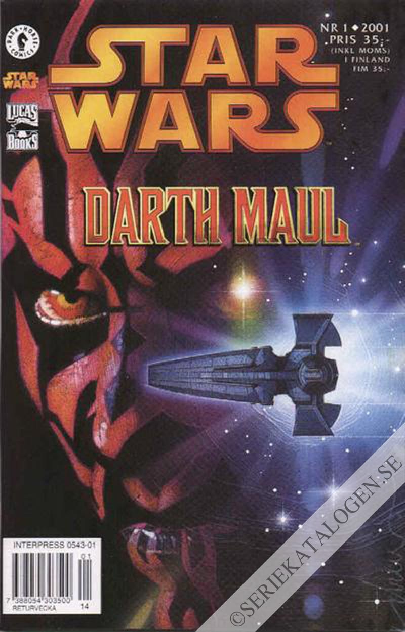 Framsida på Star Wars Darth Maul (2001)
