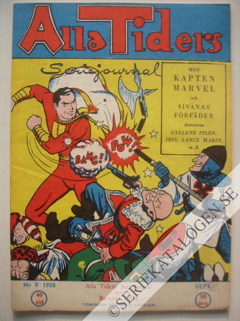 Framsida på Alla tiders seriejournal #9 (1950)