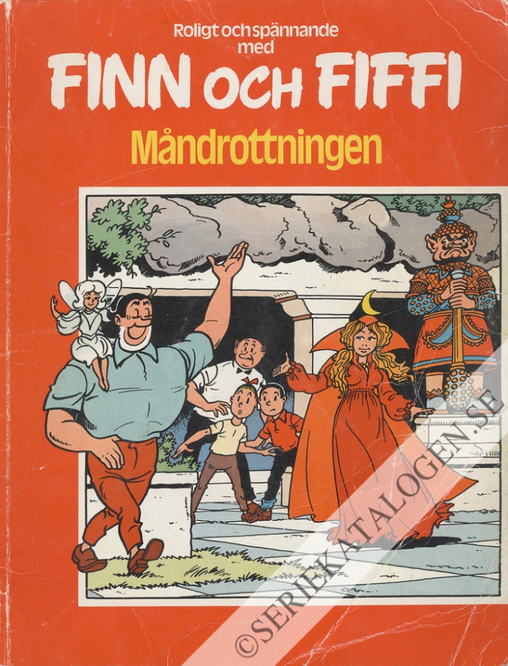 Framsida på Finn och Fiffi #34 - Måndrottningen (1979)