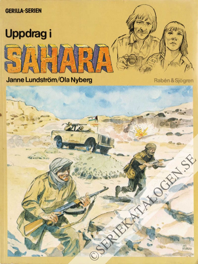 Framsida på Gerillaserien Uppdrag i Sahara (1979)
