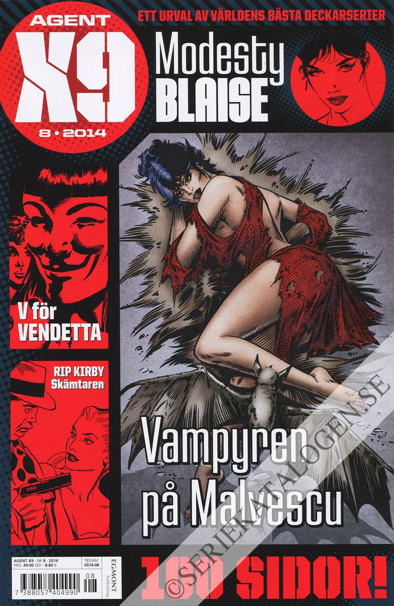 Framsida på Agent X9 #8 (2014)