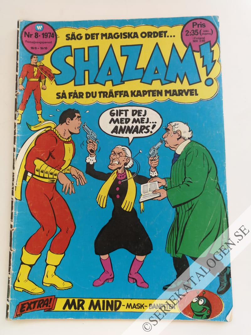 Framsida på SHAZAM! #8 (1974)