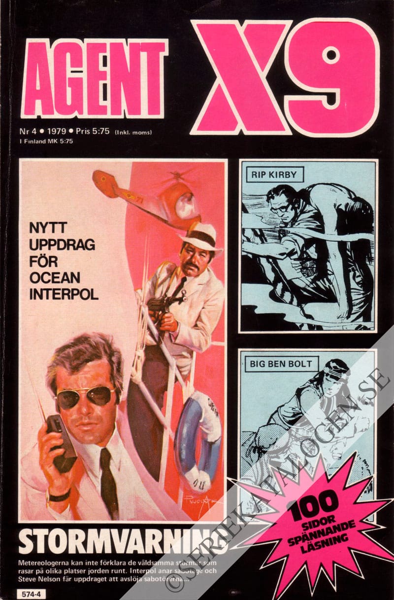Framsida på Agent X9 #4 (1979)