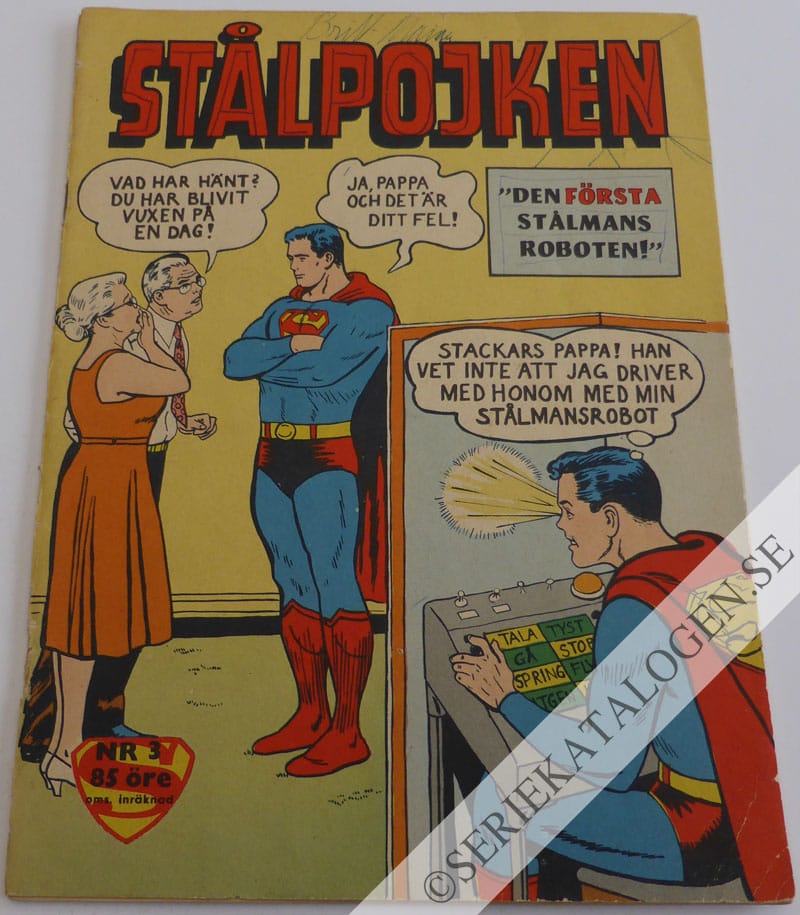 Framsida på Stålpojken #3 (1963)