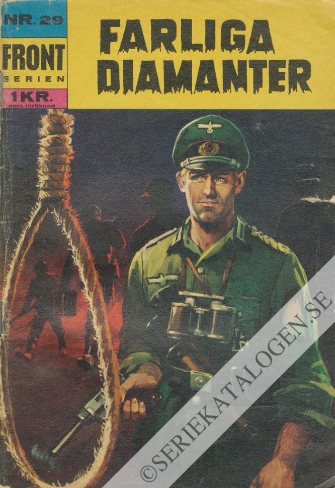 Framsida på Frontserien Farliga diamanter (1967)