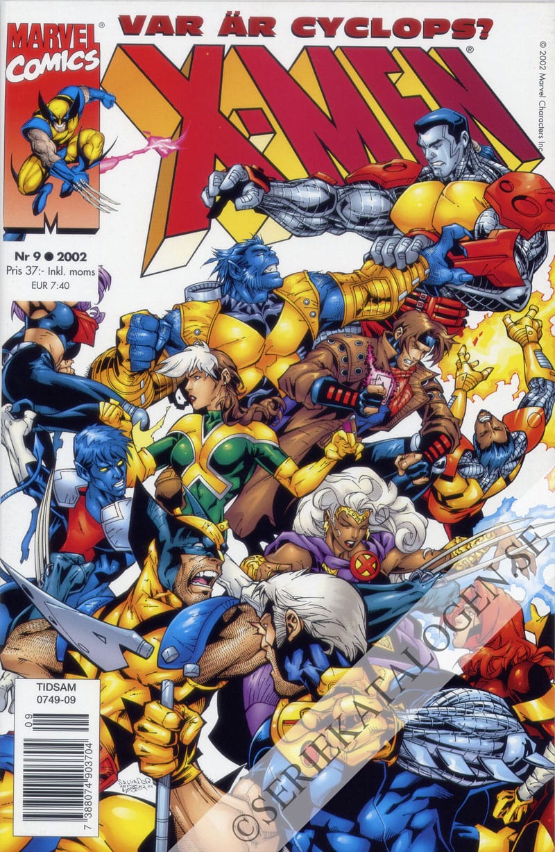 Framsida på X-Men #9 (2002)