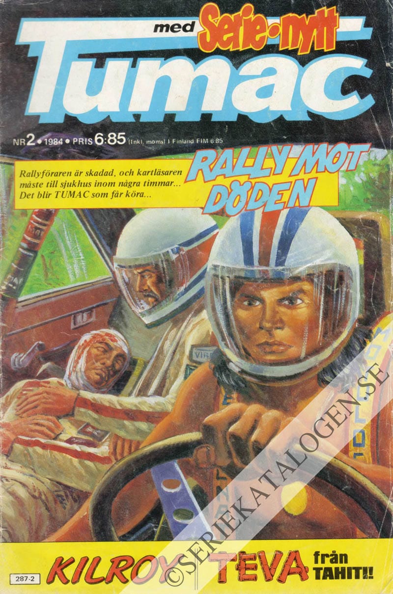 Framsida på Tumac med Serie-Nytt #2 (1984)