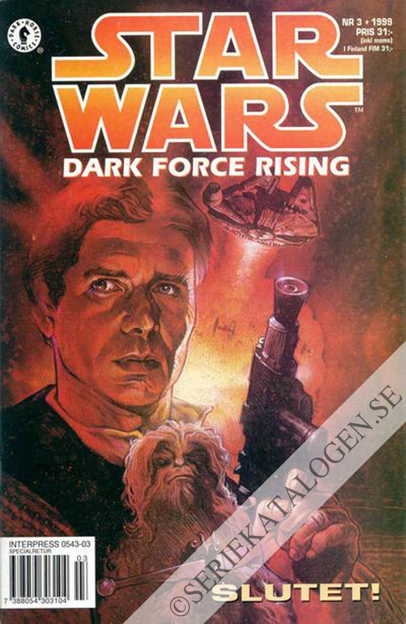 Framsida på Star Wars Dark Force Rising - Slutet! (1999)