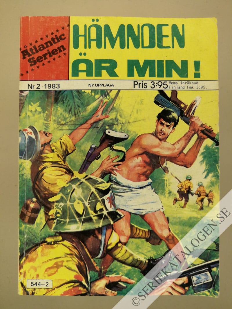 Framsida på Atlanticserien Hämnden är min! (1983)