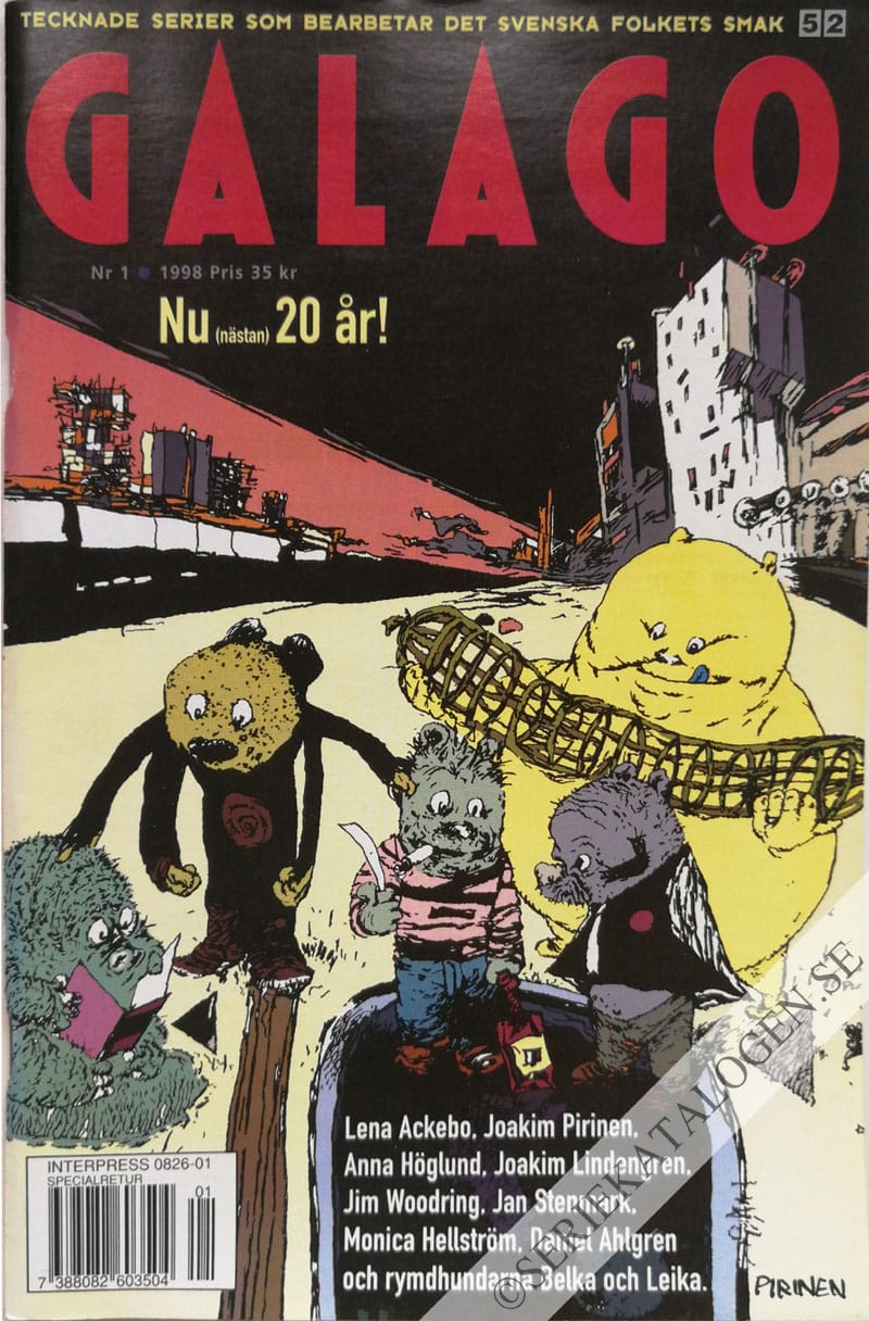 Framsida på Galago #1 (1998)