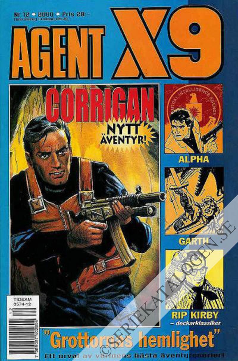 Framsida på Agent X9 #12 (2000)