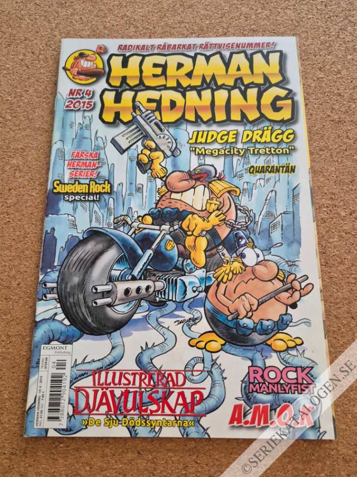 Framsida på Herman Hedning #4 (2015)