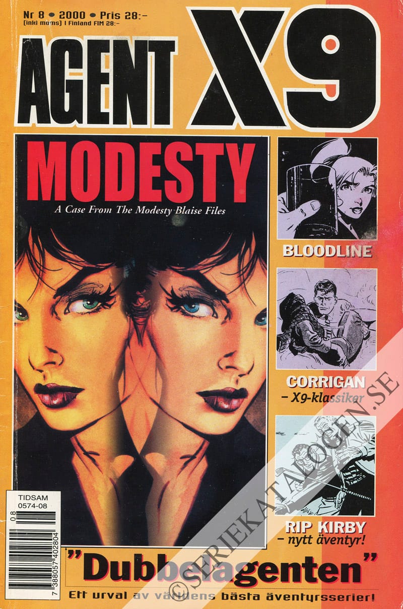 Framsida på Agent X9 #8 (2000)
