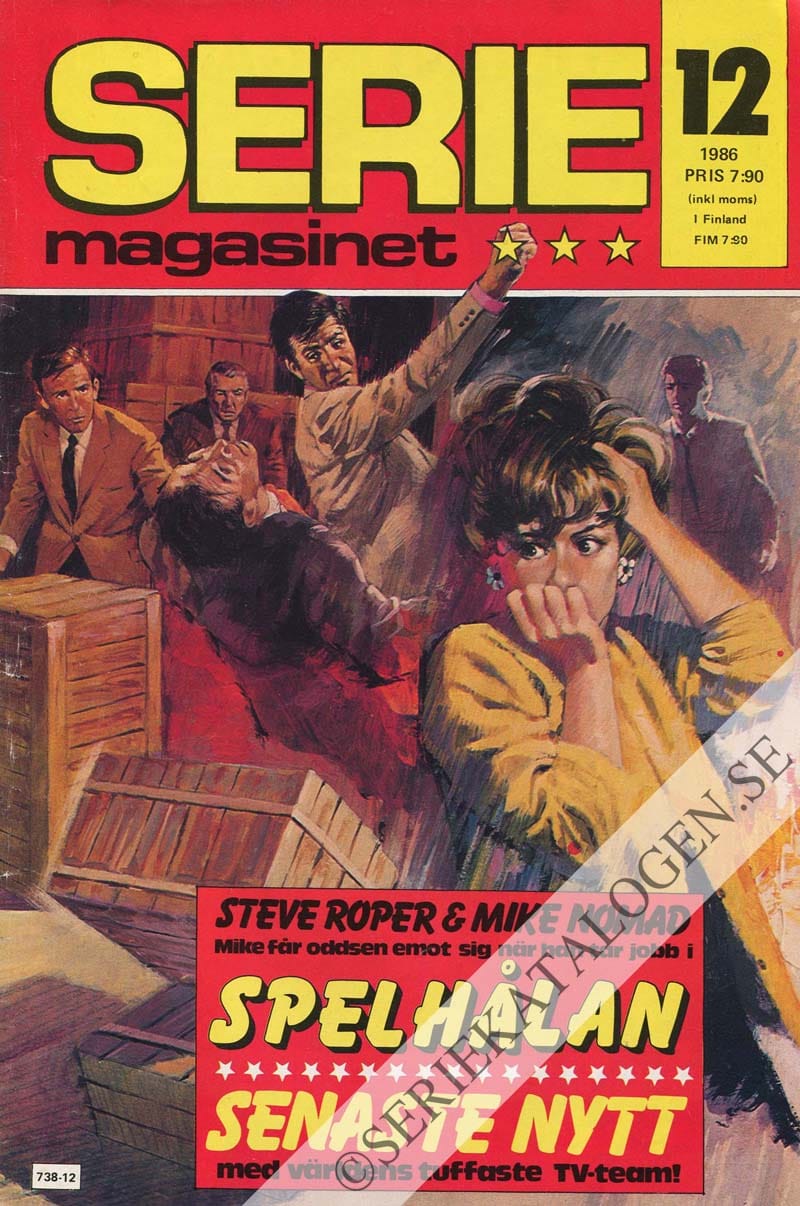 Framsida på Seriemagasinet #12 (1986)