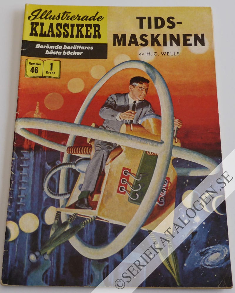 Framsida på Illustrerade Klassiker Tidsmaskinen (1957)