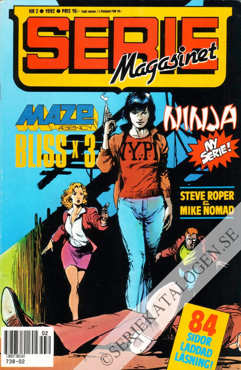 Framsida på Seriemagasinet #2 (1992)