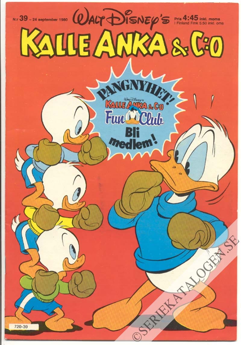 Framsida på Kalle Anka & C:o #39 (1980)