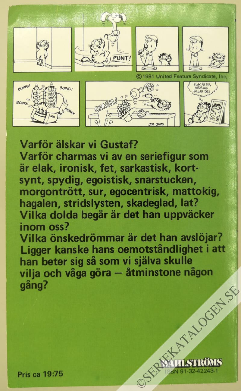 Baksida på Sjätte boken om Gustaf (1983)