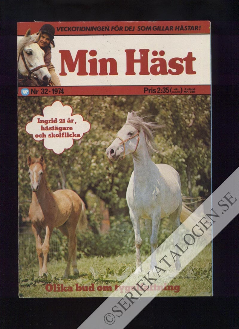 Framsida på Min häst #32 (1974)