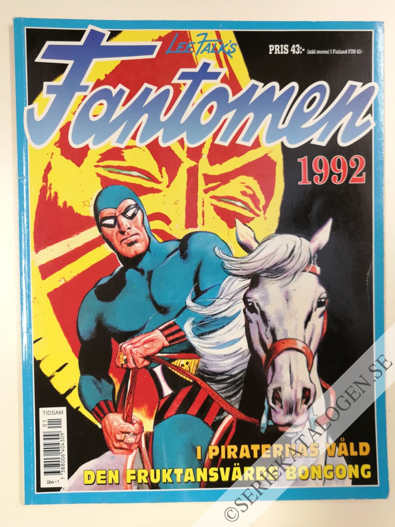 Framsida på Fantomen I piraternas våld - Den fruktansvärde Bongong (1992)
