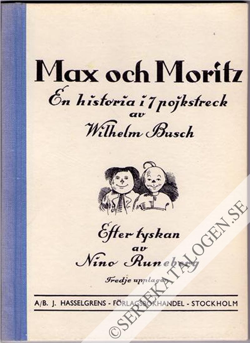 Framsida på En historia i 7 pojkstreck (1944)